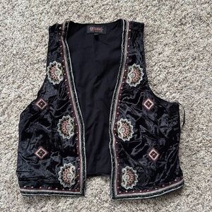 Shyanne Velvet Beaded Vest